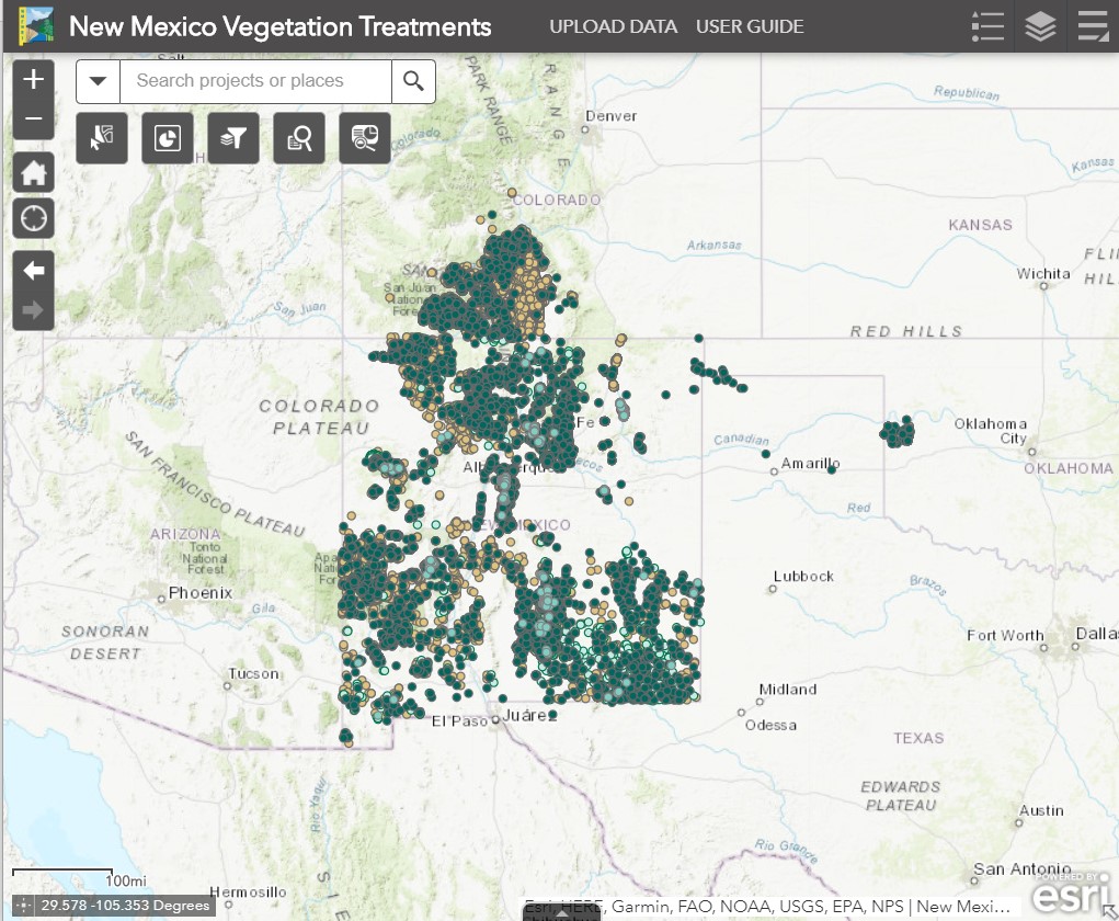 NM Vegetation Treatment Mapping