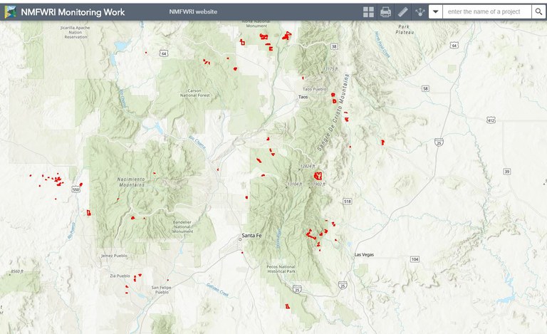 Field Monitoring Projects Web Map