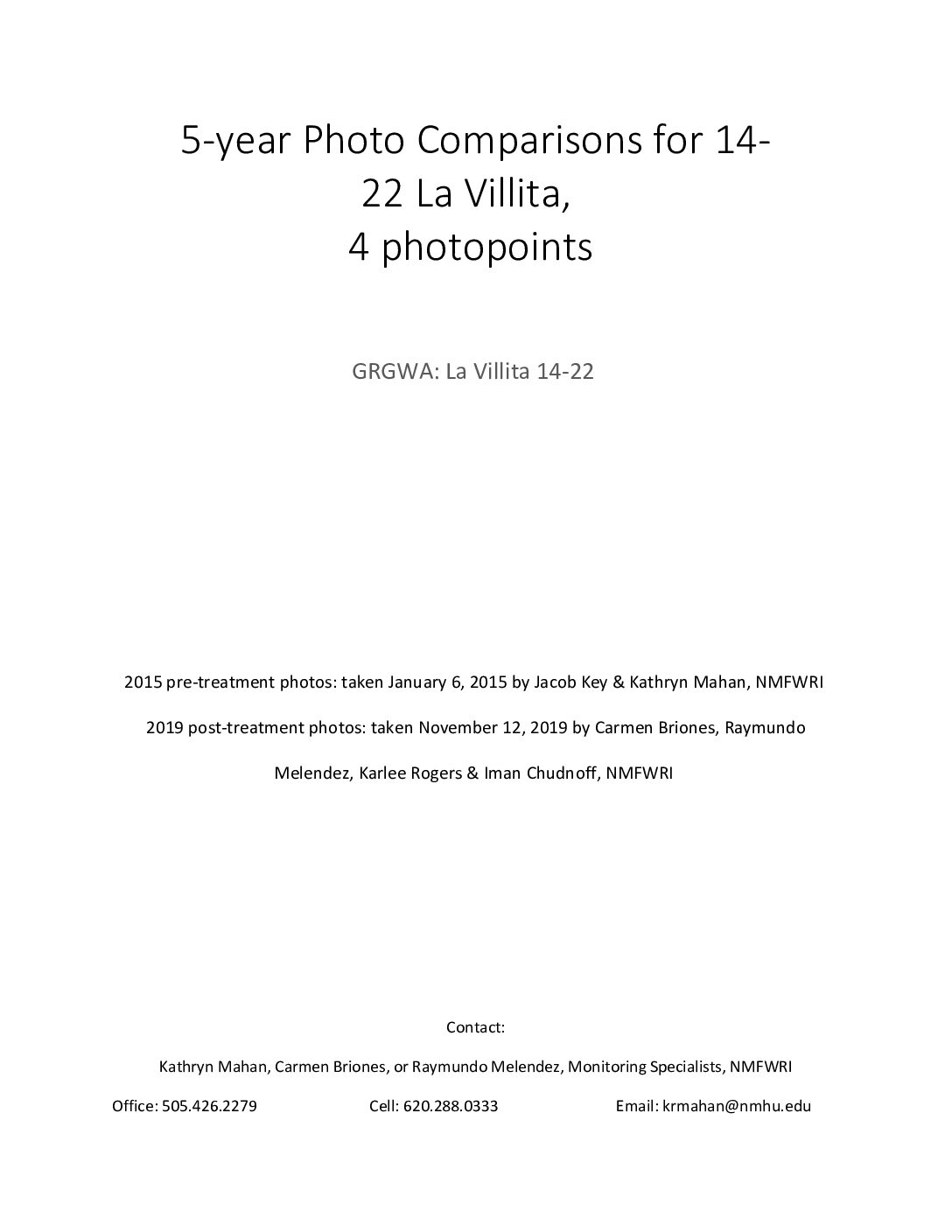 14 - 22 La Villita, 5-yr Photo Comparisons, 2019, GRGWA