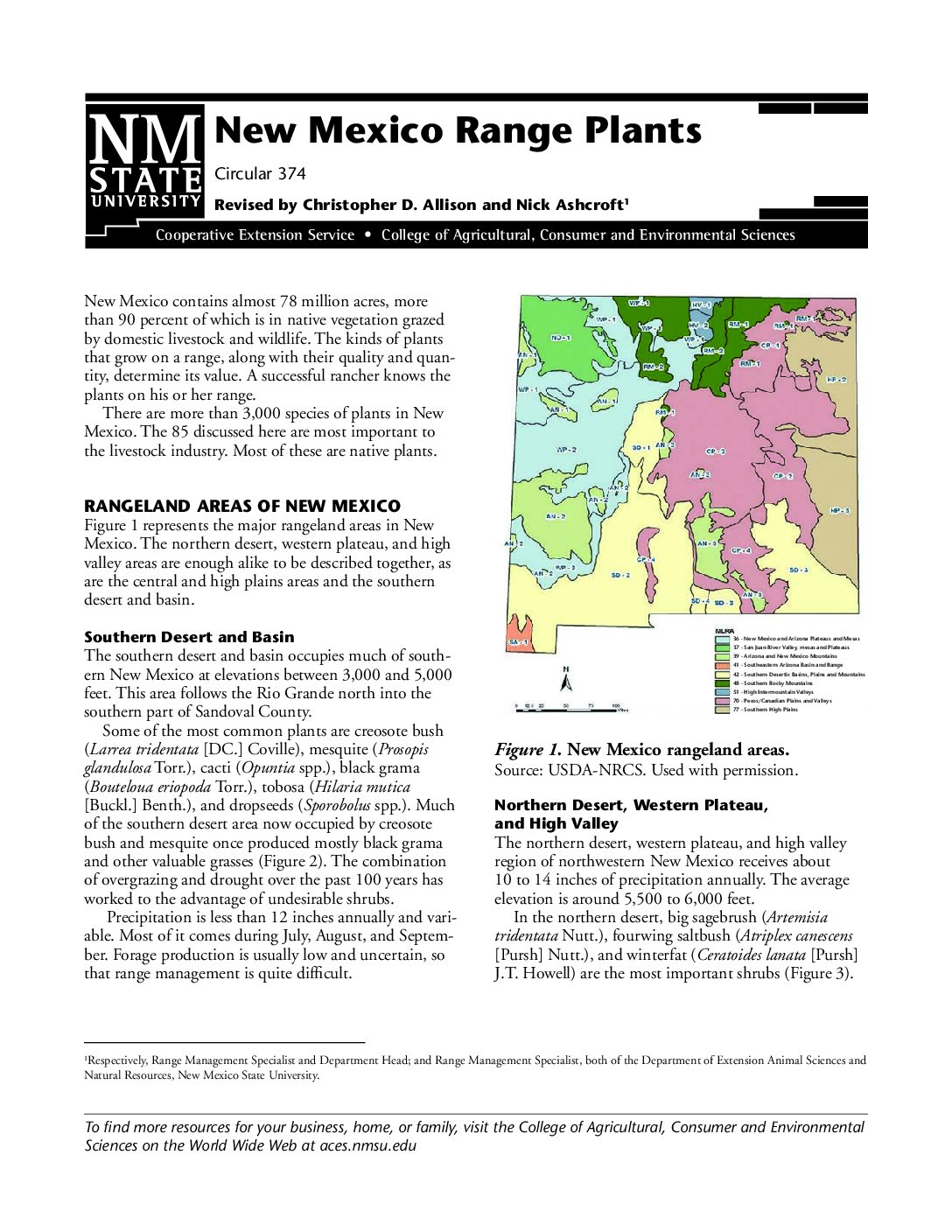 New Mexico Range Plants