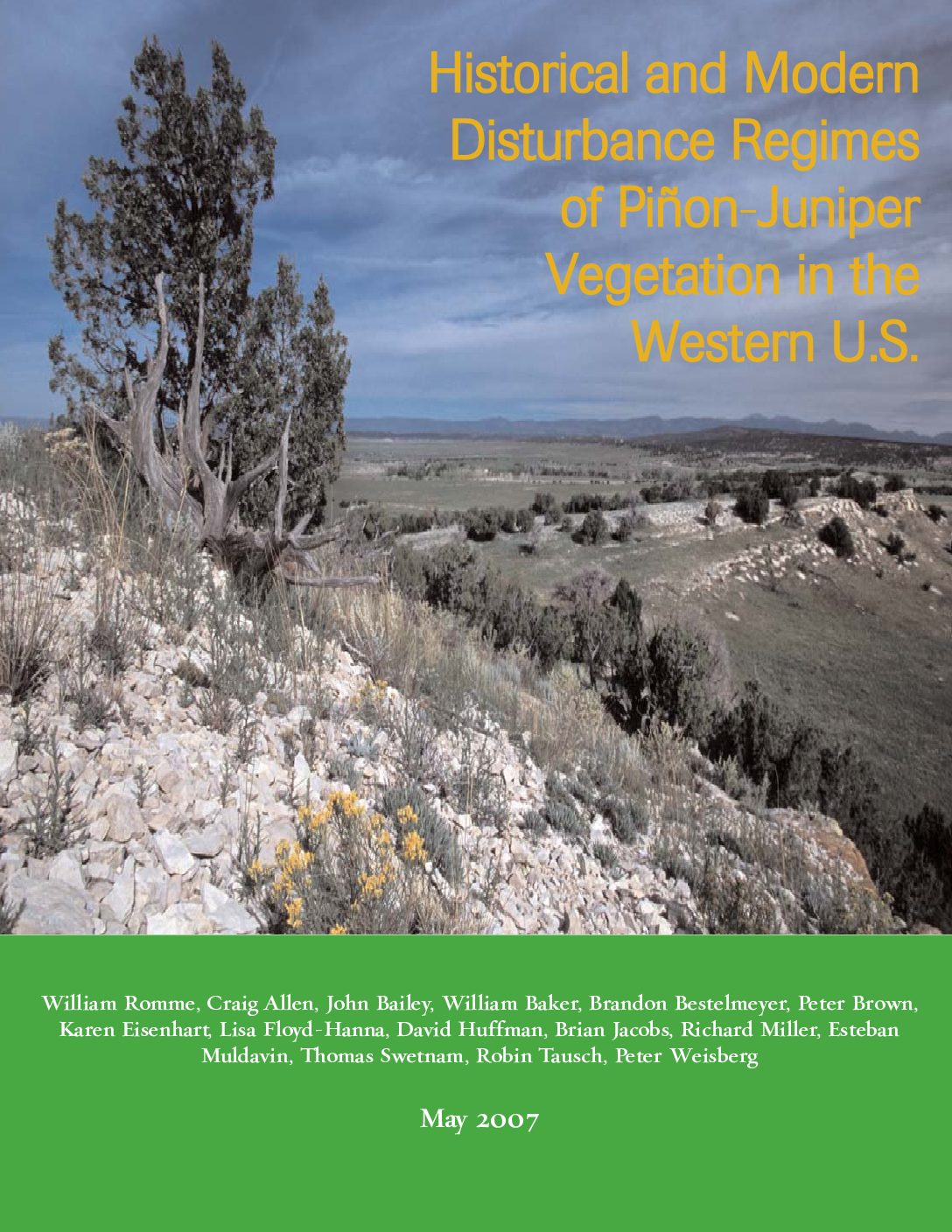 Disturbance Regimes of Piñon-Juniper Vegetation in the Western U.S.