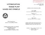 Intermountain Range Plant Names and Symbols - USFS