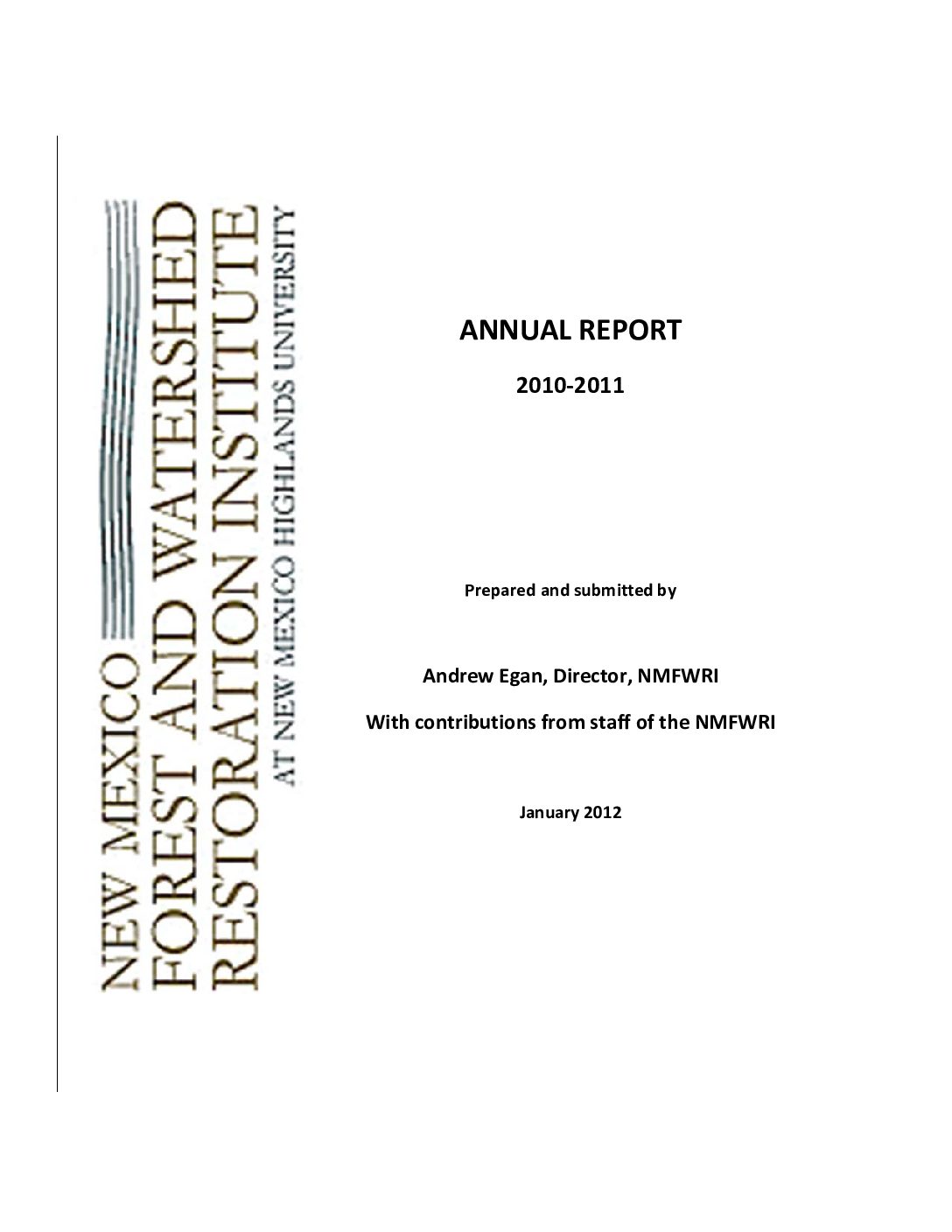 2010 - 2011 Annual Report