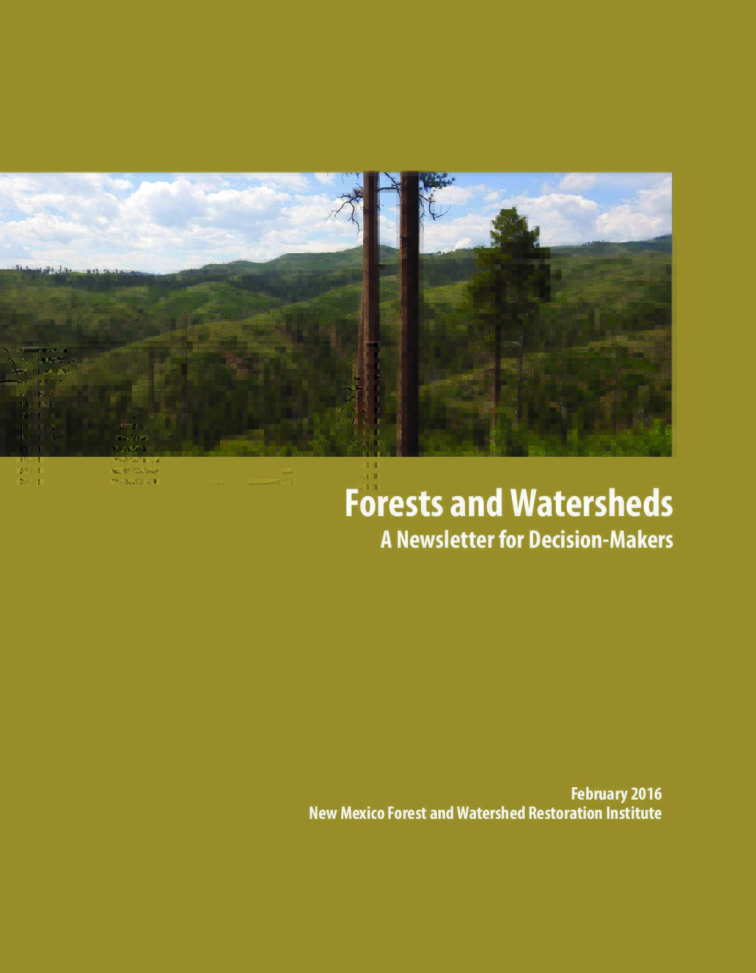 NMFWRI Forests and Watersheds Newsletter-2016