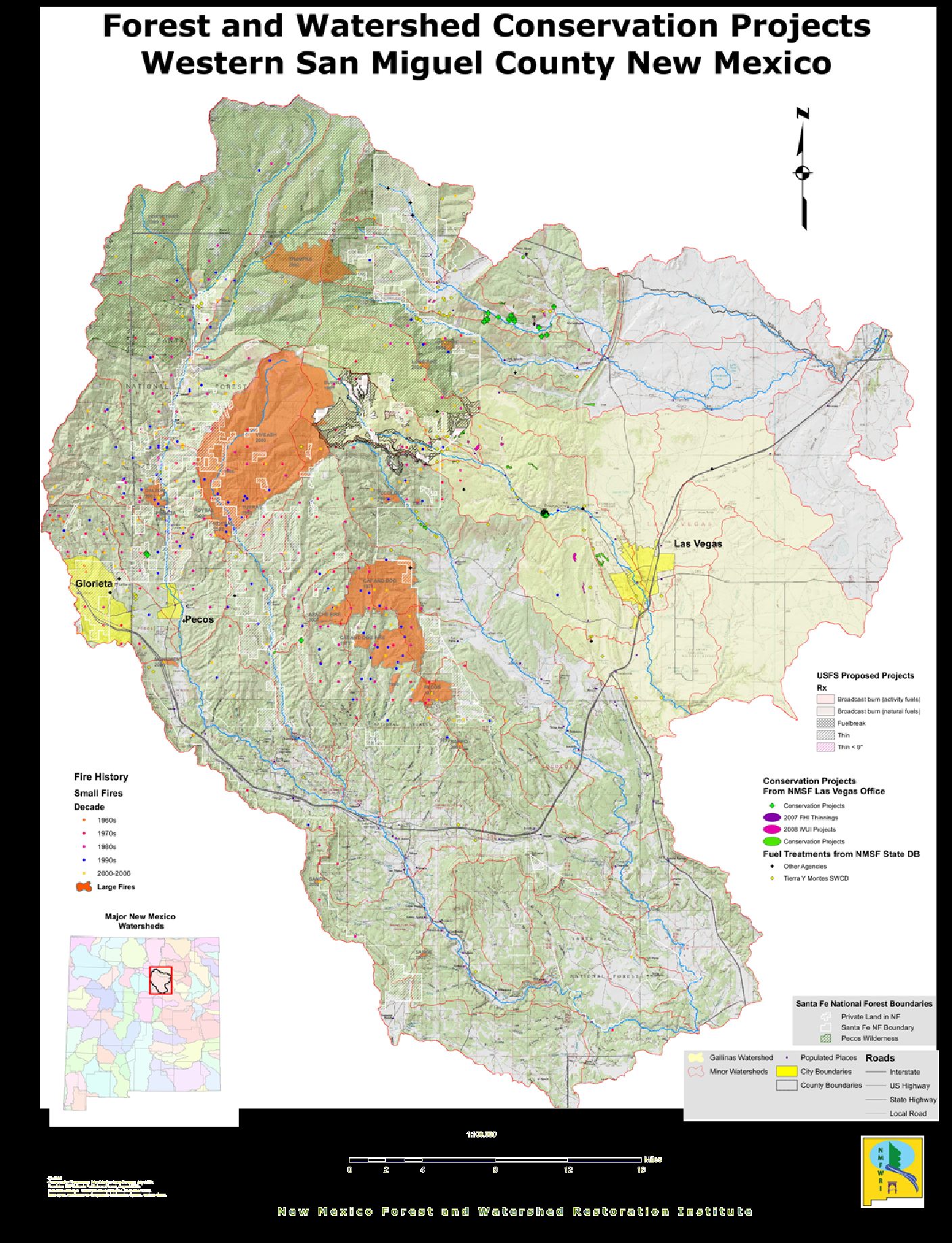 Forest and Watershed Conservation Projects in Western San Miguel County New Mexico
