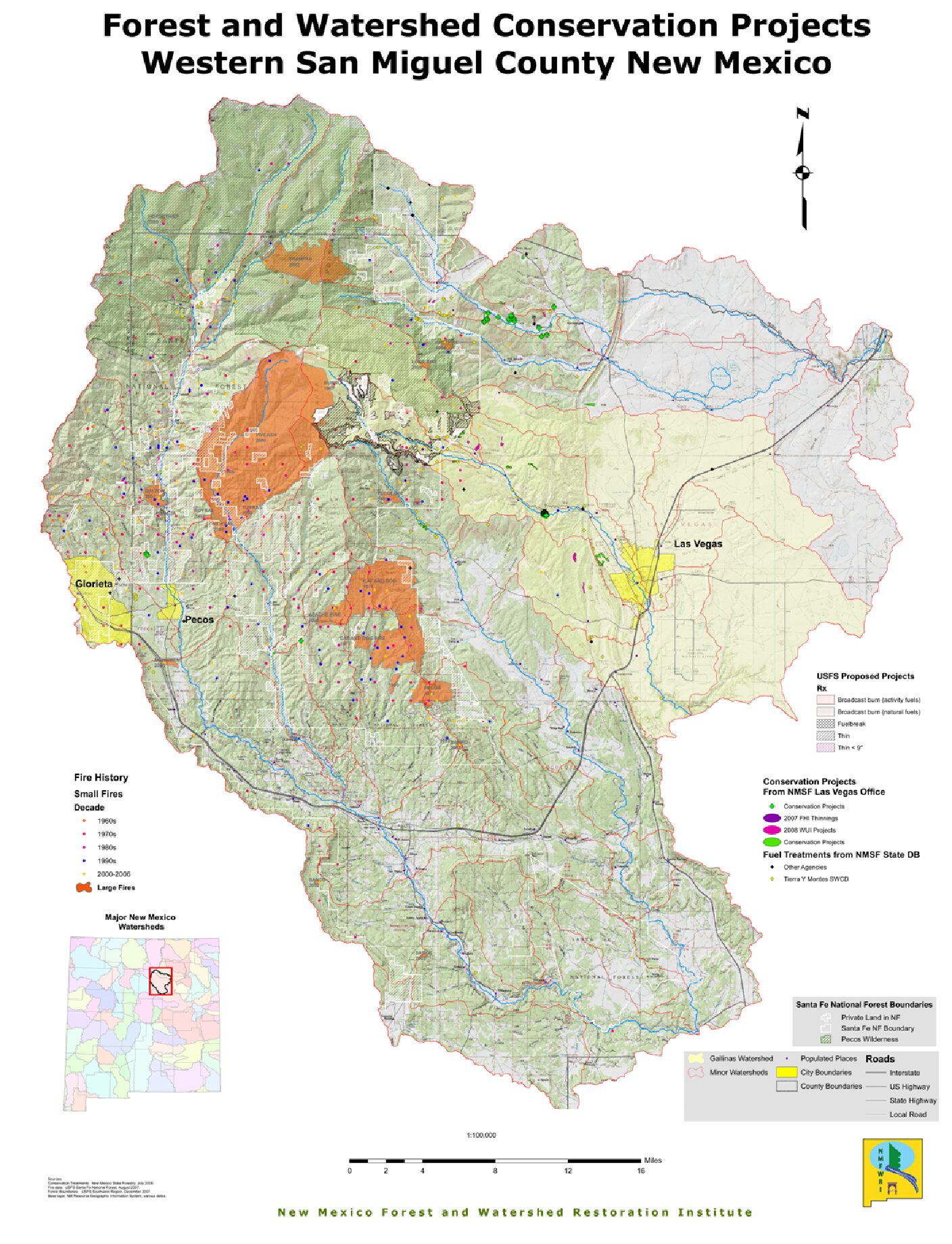 Forest and Watershed Conservation Projects in Western San Miguel County New Mexico