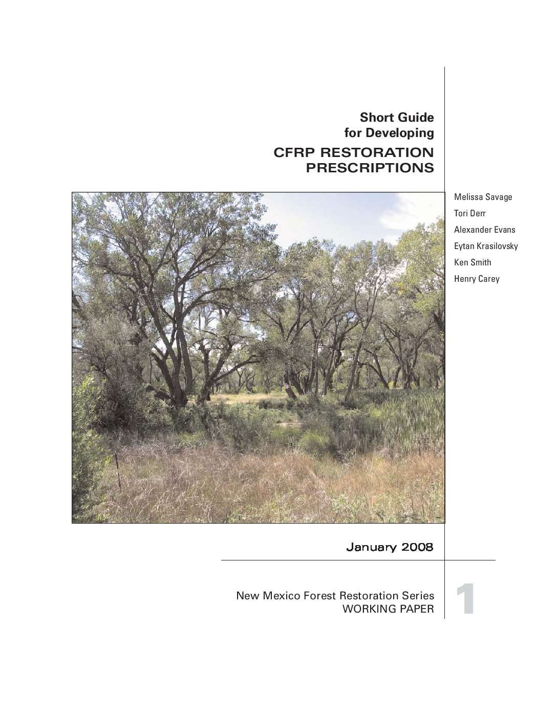 Short Guide for Developing CFRP Restoration Prescriptions
