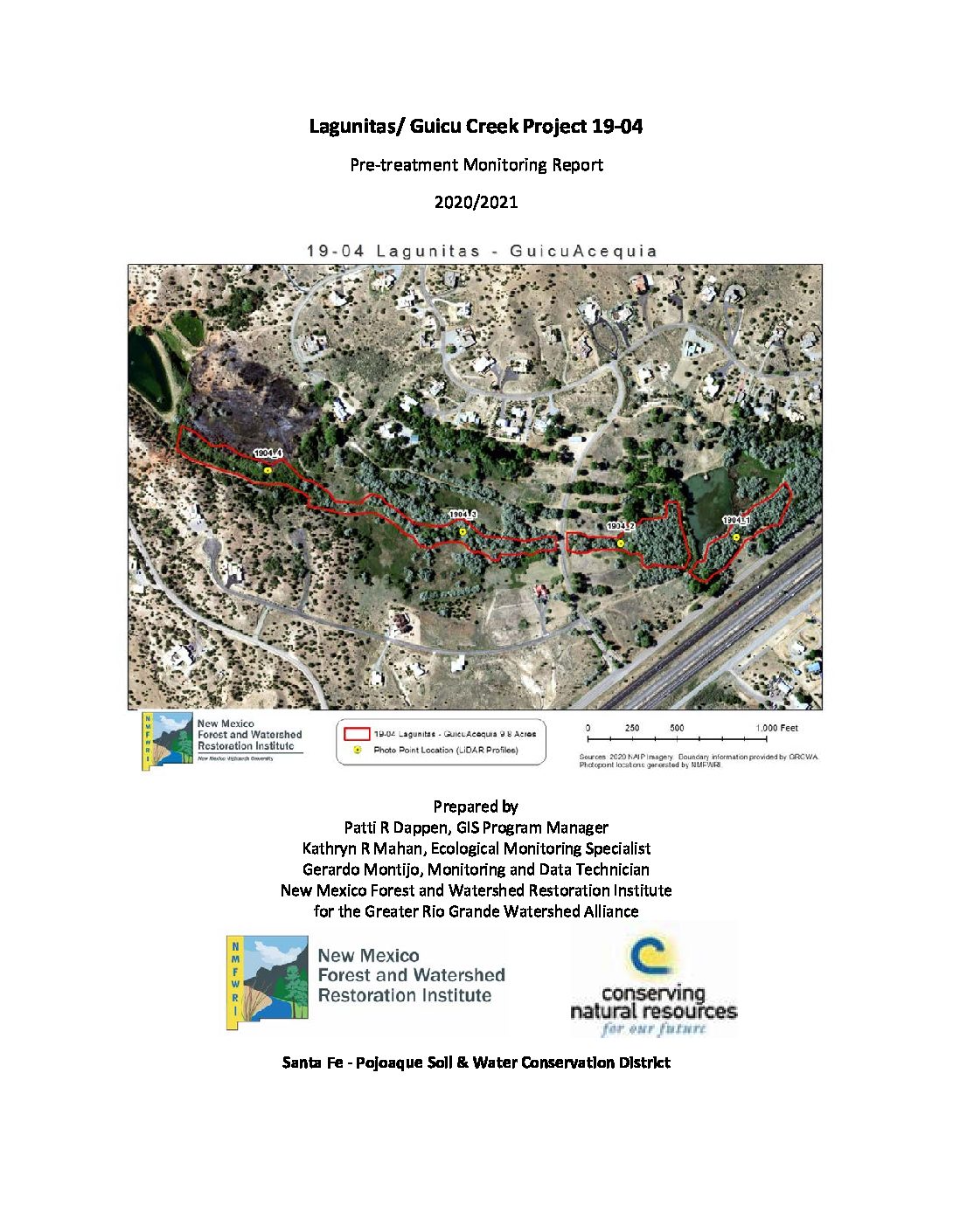 Lagunitas Guicu Creek Project 19-04 Pre-treatment Monitoring Report 2020-2021