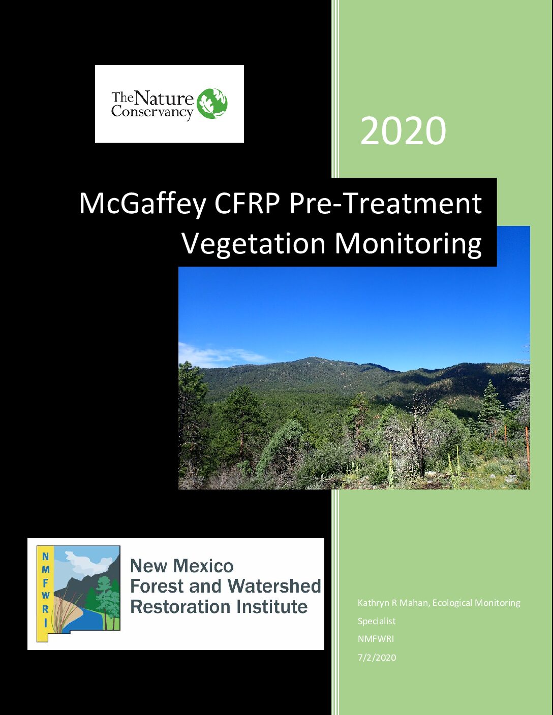 McGaffey CFRP Pre-Treatment Vegetation Monitoring