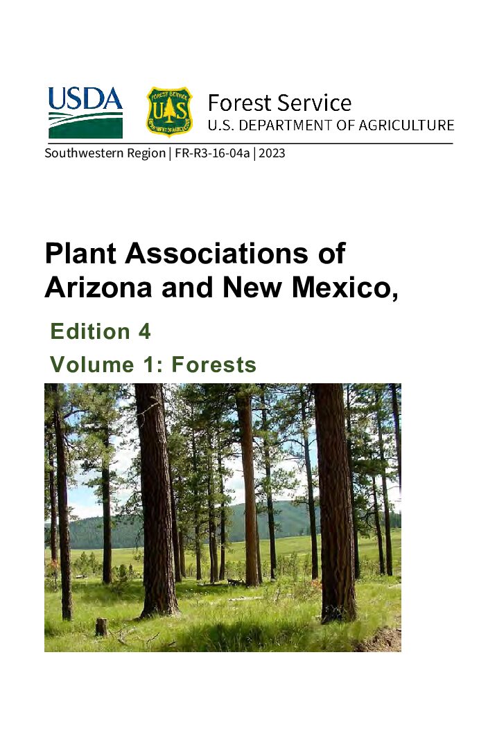 Plant Associations of Arizona and New Mexico: Volume 1 Forests 24_July_2023_JY