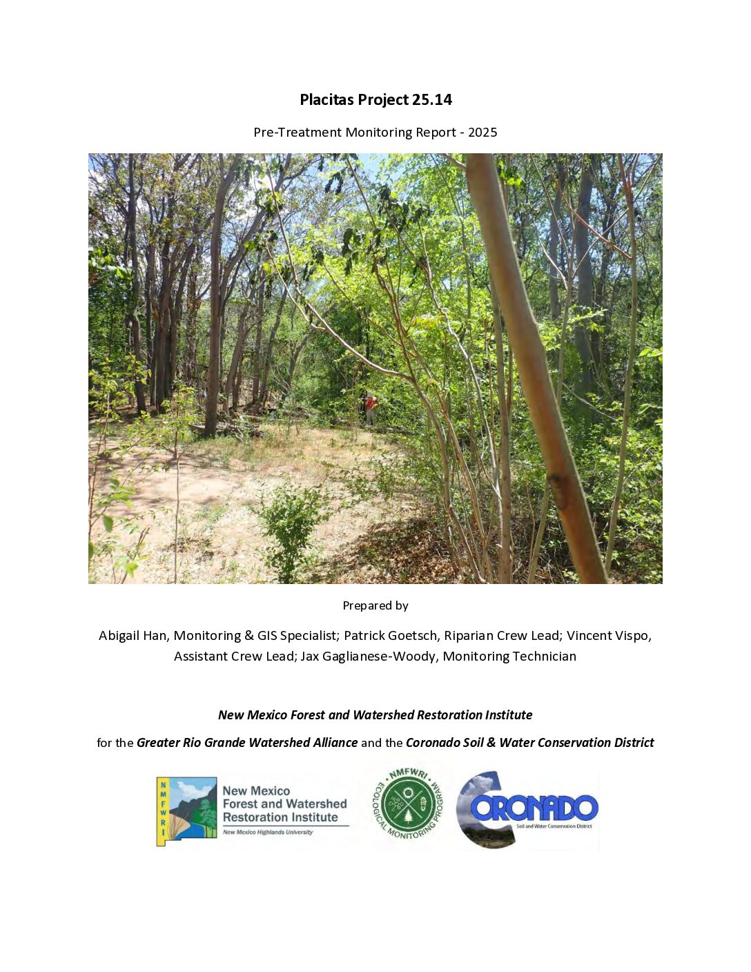 25.14 Placitas, Pre-treatment, Coronado SWCD, 2025, GRGWA