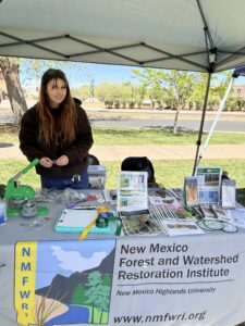Berit Robnett, AmeriCorps VISTA Collaboration Specialist, at the Love Your Watershed event in Santa Fe.