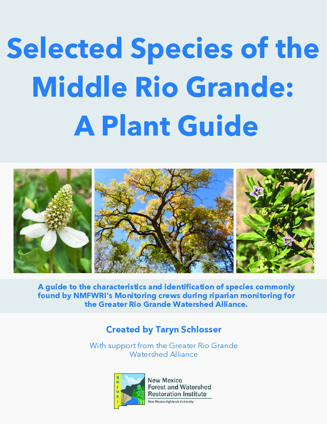 GRGWA Plant Guide: Selected Species of the Middle Rio Grande